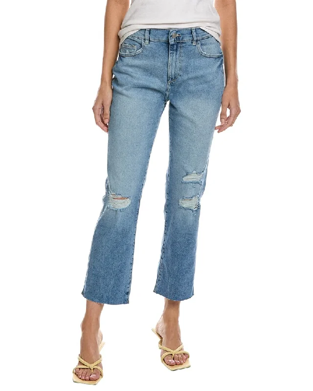 Dl1961 Patti Droplet High-Rise Straight Jean Fashionable Straight Cut Jeans