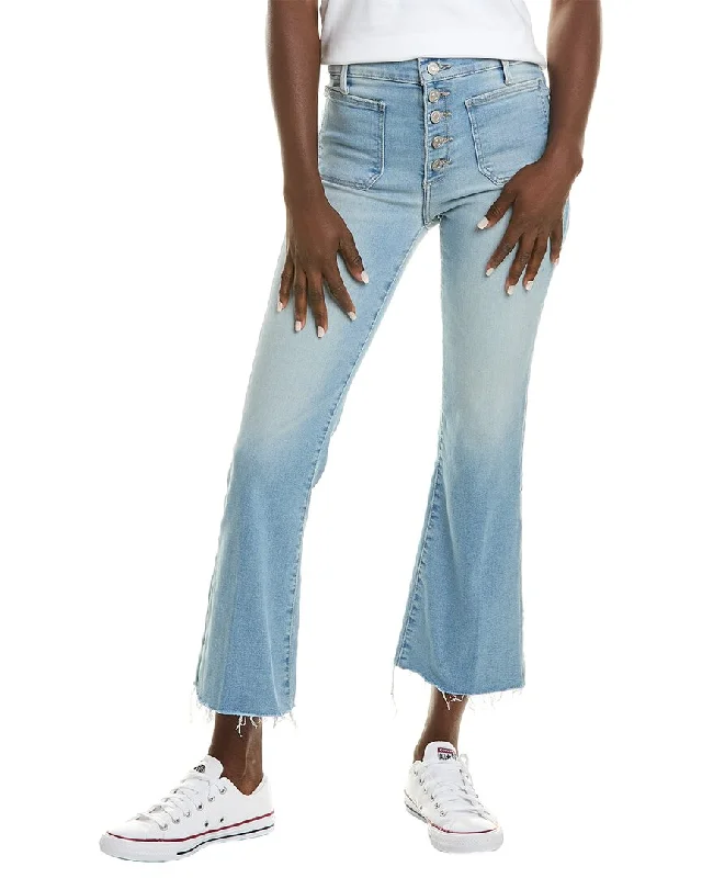 Black Orchid Angelina Mykonos Crop Flare Jean Trendy Acid Wash Skinny Jeans