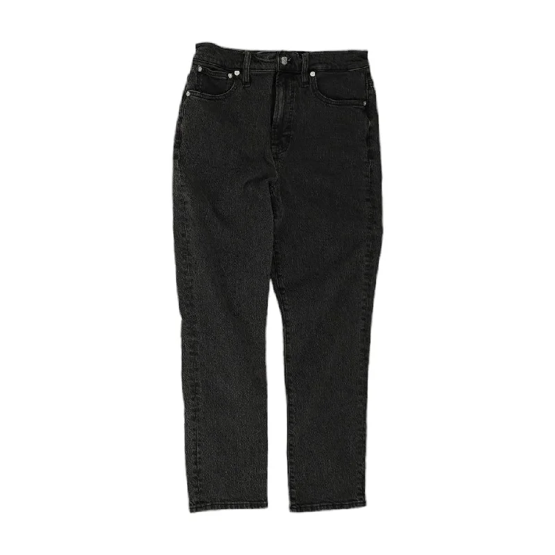 Black Solid High Rise Regular Jeans Comfortable Boyfriend Jeans