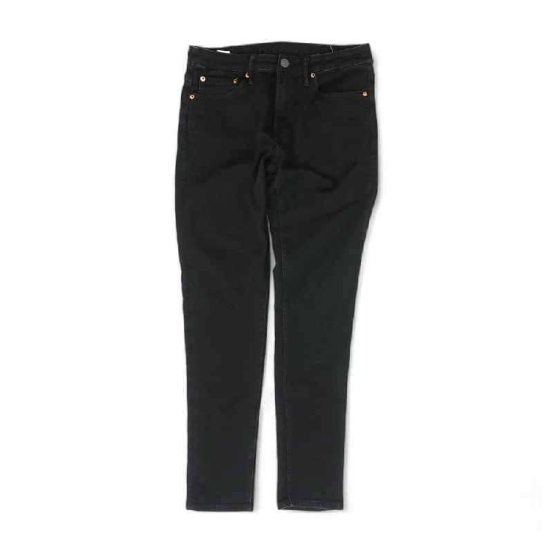 Black Solid Jeans Comfortable Full-Length Denim Jeans