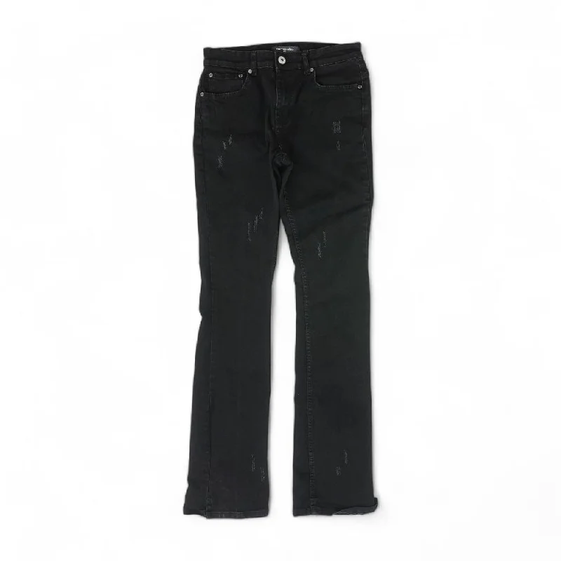 Black Solid Jeans Stylish Slim Fit Denim