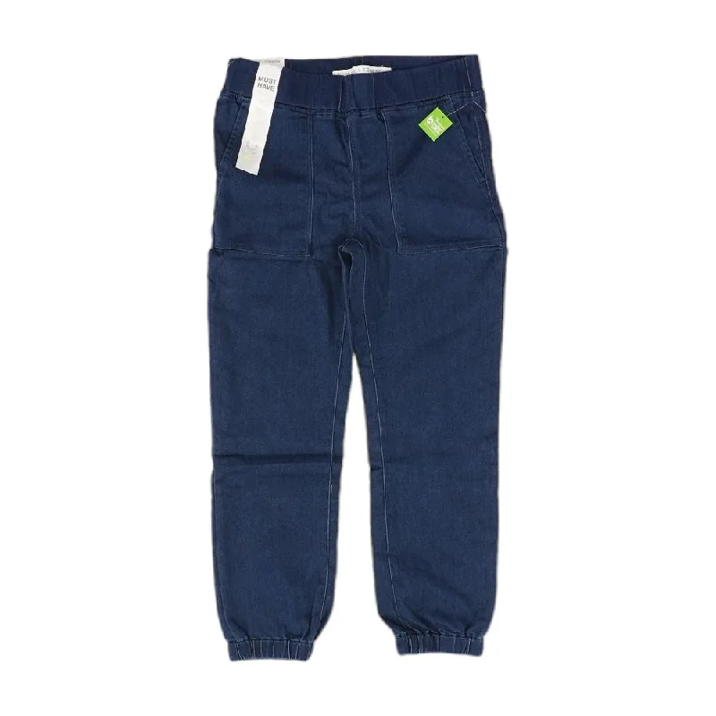 Blue Solid Jeans Elegant Dark-Wash Bootcut Jeans