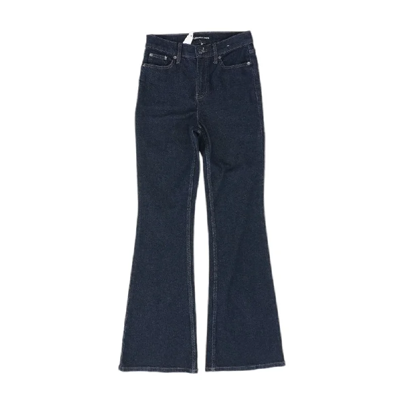Blue Solid Jeans Stylish Cargo Style Jeans