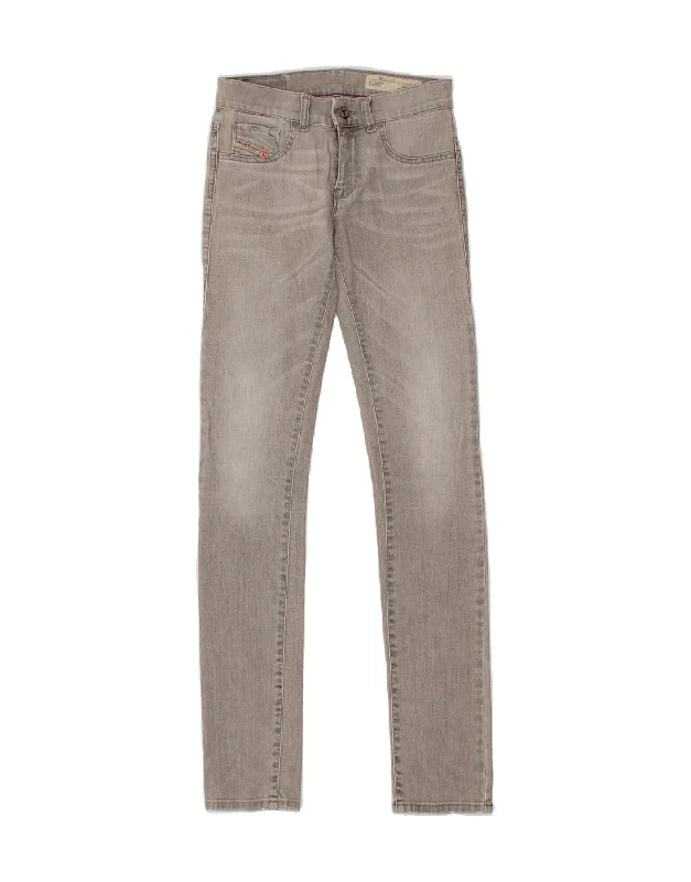 DIESEL Womens Livier Low Waist Super Slim Jegging Jeans W25 L32 Grey Trendy Button-Up High-Waist Jeans DIESEL Womens Livier Low Waist Super Slim Jegging Jeans W25 L32 Grey Trendy Button-Up High-Waist Jeans