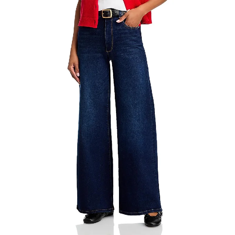 DL1961 Womens High Rise Denim Wide Leg Jeans Elegant Bootcut Fit Jeans