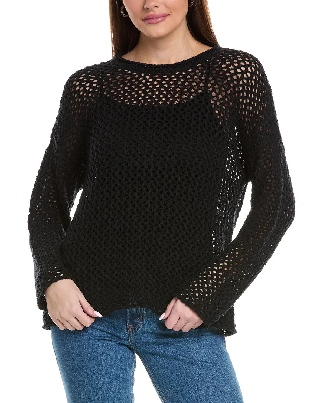 EILEEN FISHER Open Knit Sweater Stylish Fashionable Trendy