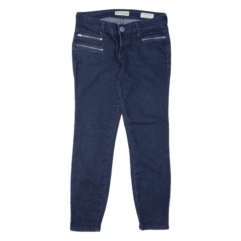 GUESS Low Rise Jeans Blue Denim Slim Skinny Womens W30 L28 Casual Wide-Legged Denim Jeans GUESS Low Rise Jeans Blue Denim Slim Skinny Womens W30 L28 Casual Wide-Legged Denim Jeans
