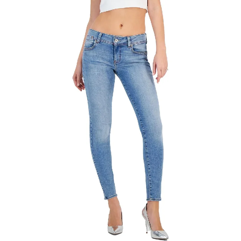 Guess Womens Dare Devil Low Rise Light Wash Skinny Jeans Fashionable Button-Front Jeans Guess Womens Dare Devil Low Rise Light Wash Skinny Jeans Fashionable Button-Front Jeans