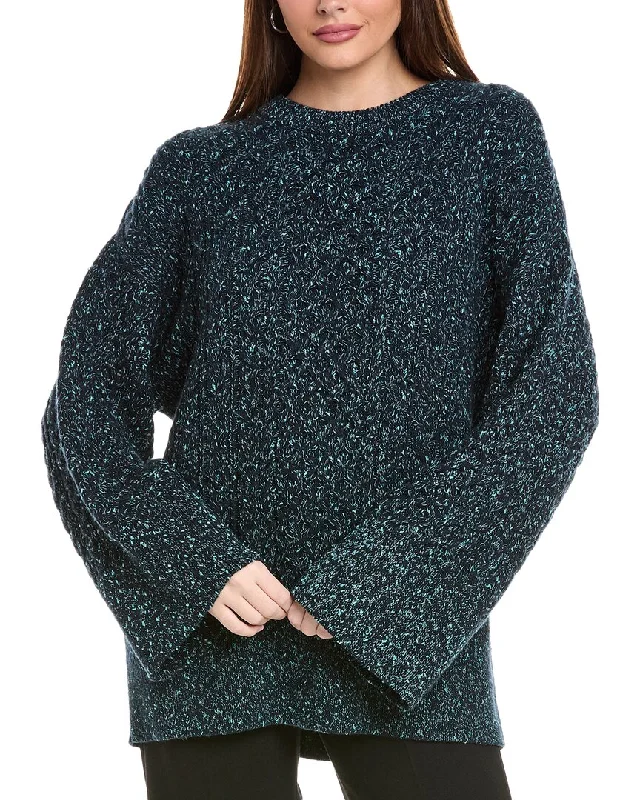 Hugo Boss Fabriquana Wool & Cashmere-Blend Sweater Cable Knit Ribbed Knit Lace Knit