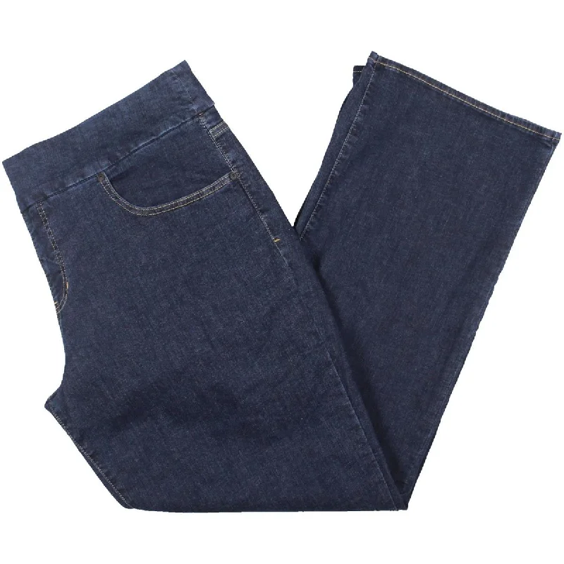 Jag Jeans Womens Plus Paley Denim Mid-Rise Bootcut Jeans Trendy Button-Up High-Waist Jeans Jag Jeans Womens Plus Paley Denim Mid-Rise Bootcut Jeans Trendy Button-Up High-Waist Jeans
