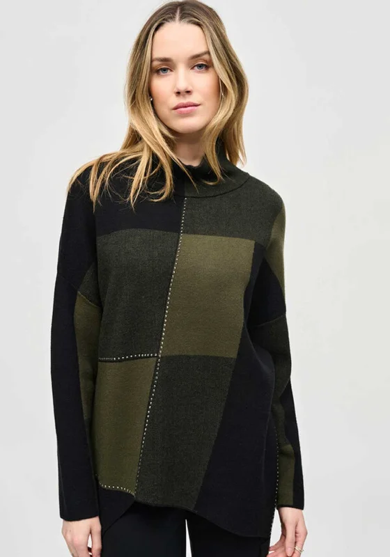 Joseph Ribkoff Colour Block Rhinestone Knit Jumper, Iguana Iron Safe Non-Iron Wrinkle Free Joseph Ribkoff Colour Block Rhinestone Knit Jumper, Iguana Iron Safe Non-Iron Wrinkle Free