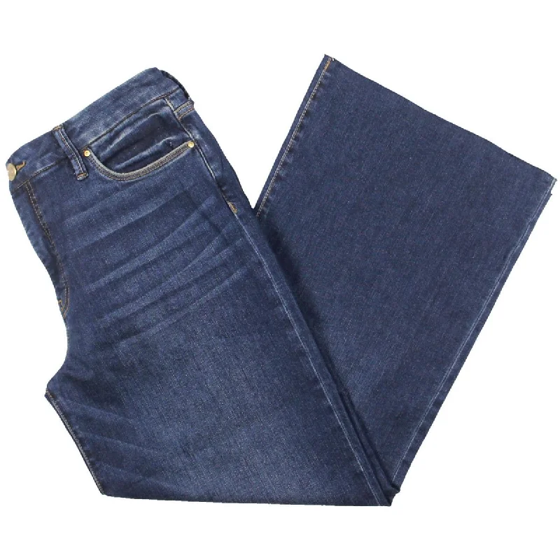 Kut From The Kloth Womens High Rise Raw Hem Wide Leg Jeans Fashionable Button-Front Jeans Kut From The Kloth Womens High Rise Raw Hem Wide Leg Jeans Fashionable Button-Front Jeans