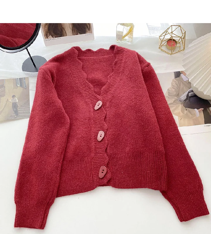 Lazy sweater personality single breasted long sleeved top 6117 Collared Crew Neck Turtle Neck Lazy sweater personality single breasted long sleeved top 6117 Collared Crew Neck Turtle Neck