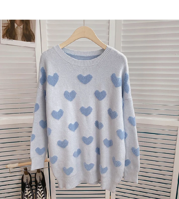 Lazy Wind Love jacquard sweater thin long sleeve top tide 6172 Chenille Fabric Brocade Fabric Lace Fabric Lazy Wind Love jacquard sweater thin long sleeve top tide 6172 Chenille Fabric Brocade Fabric Lace Fabric