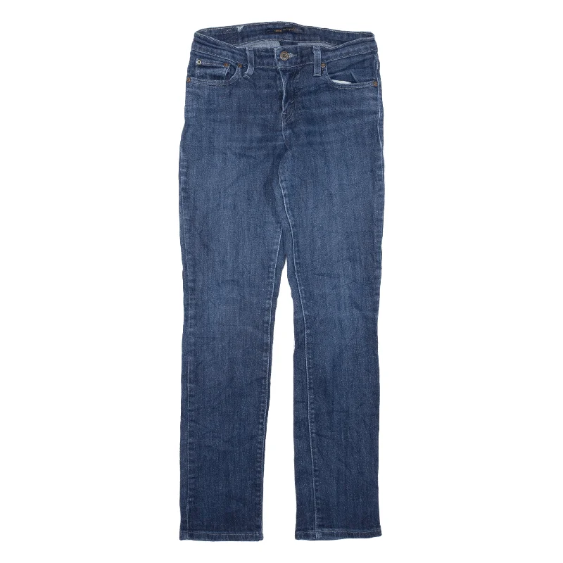 LEVI'S Mid Rise Jeans Blue Denim Slim Skinny Womens W26 L29 Trendy Pleated Waist Jeans LEVI'S Mid Rise Jeans Blue Denim Slim Skinny Womens W26 L29 Trendy Pleated Waist Jeans