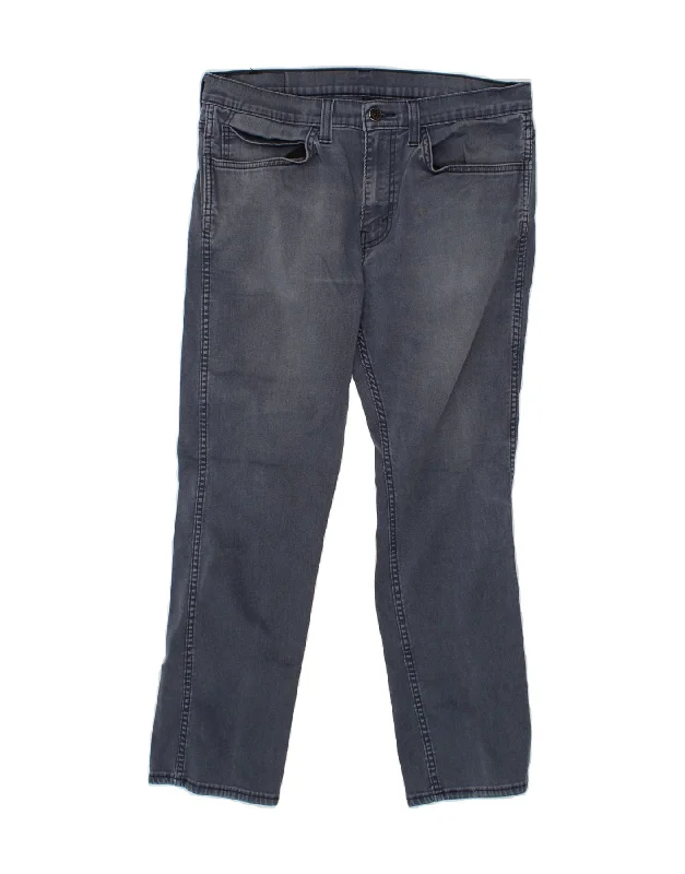 LEVI'S Womens 511 Slim Jeans W34 L30 Blue Cotton Elegant Bootcut Fit Jeans