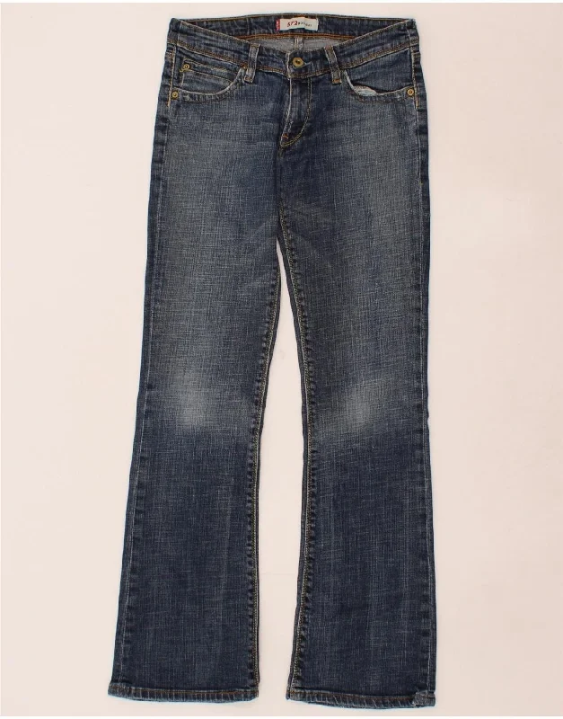 LEVI'S Womens 572 Bootcut Jeans W29 L32 Blue Cotton Comfortable Zip-Up Skinny Jeans
