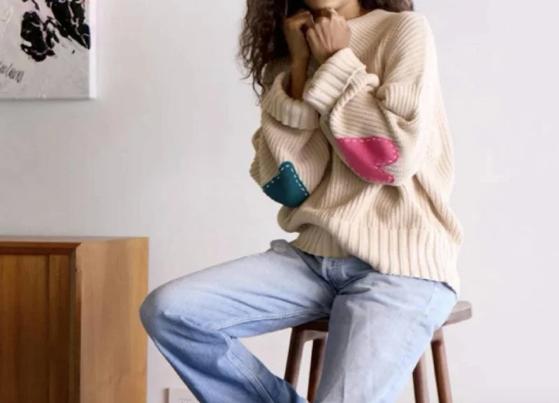 Marlow Zero Waste Sweater In Tan Modern Contemporary Chic