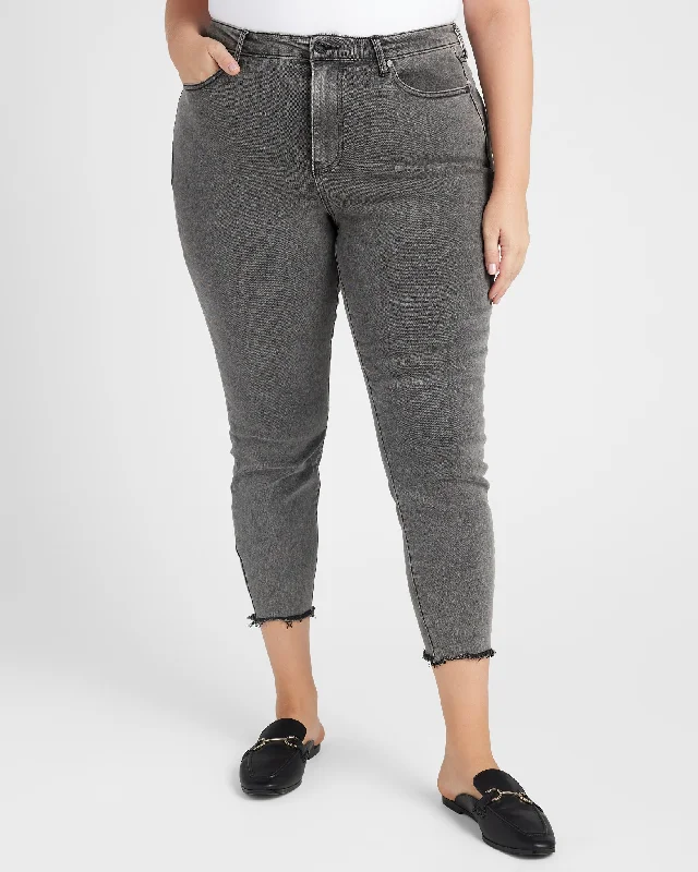 Plus Size Mazy High Rise Skinny Jeans Stylish Stone-Wash Denim Jeans