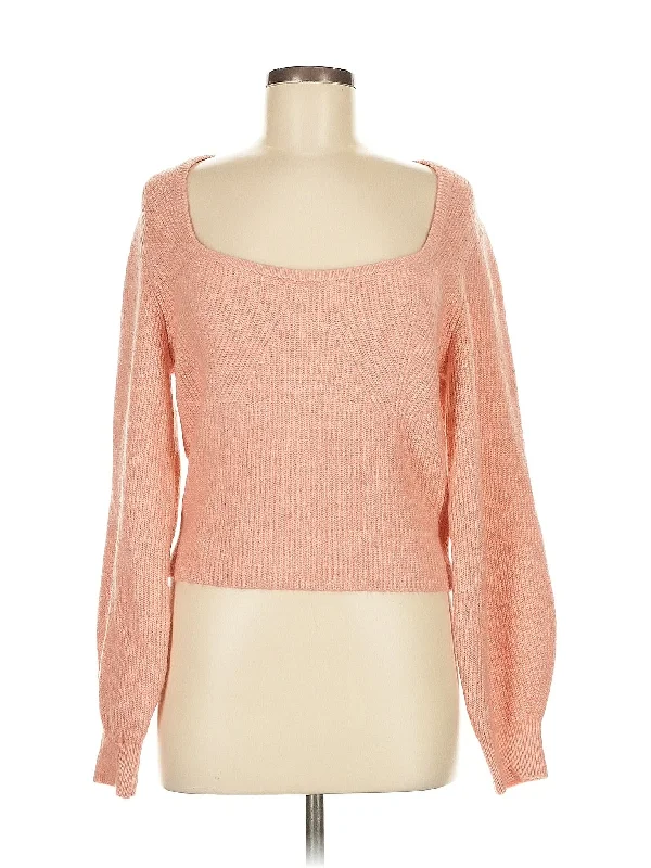 Pullover Sweater Cashmere Blend Cotton Blend Poly Blend