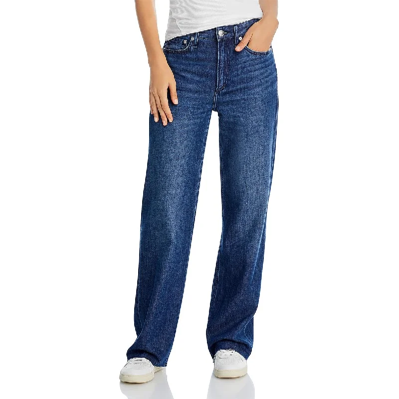 Rag & Bone Jeans Womens High Waisted Unhemmed High-Waisted Jeans Stylish Cargo Style Jeans Rag & Bone Jeans Womens High Waisted Unhemmed High-Waisted Jeans Stylish Cargo Style Jeans
