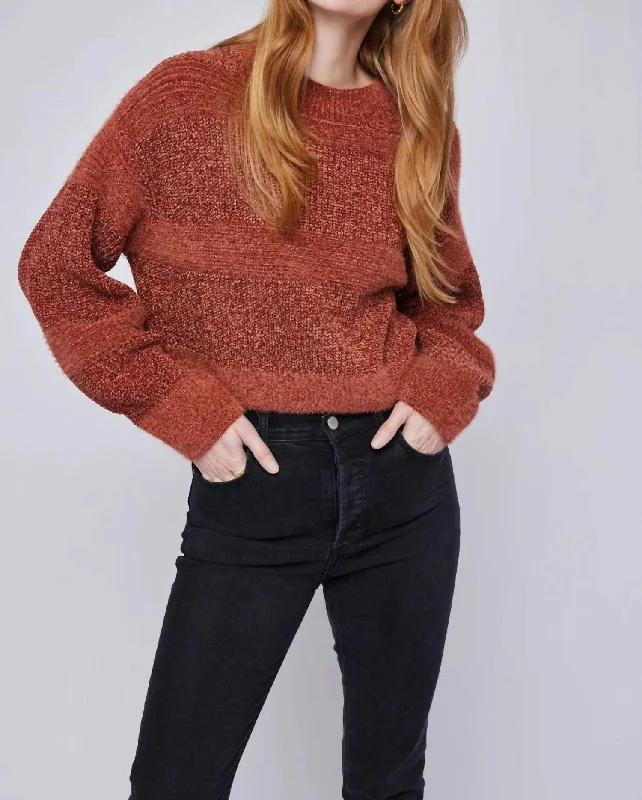 Rosetta Sweater In Cinnamon Modern Contemporary Chic
