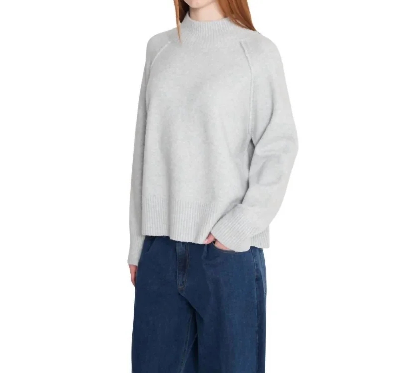 Ruthie Sweater In Pearl Grey Casual Formal Business