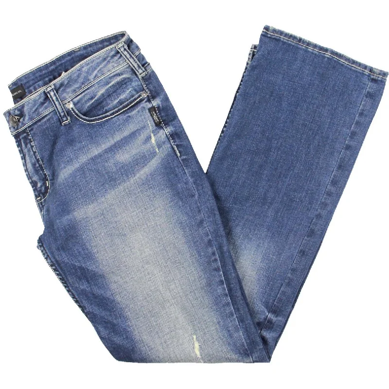 Silver Jeans Co. Womens Tuesday Denim Distressed Bootcut Jeans Casual Distressed Skinny Jeans Silver Jeans Co. Womens Tuesday Denim Distressed Bootcut Jeans Casual Distressed Skinny Jeans