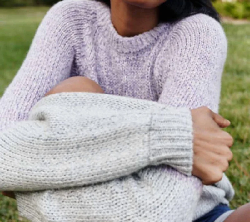 Skylar Sweater In Lilac Collared Crew Neck Turtle Neck
