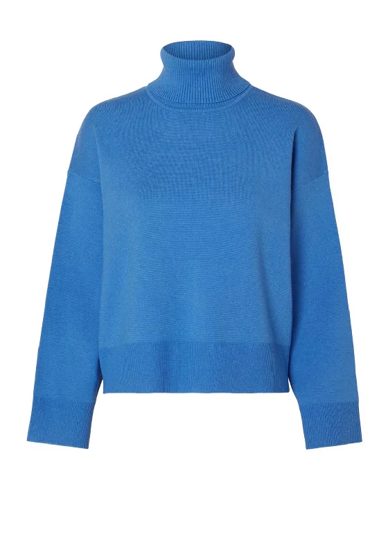 Selected Femme Kamma Knit Roll Neck Jumper, Super Sonic Sweater Knitwear Pullover