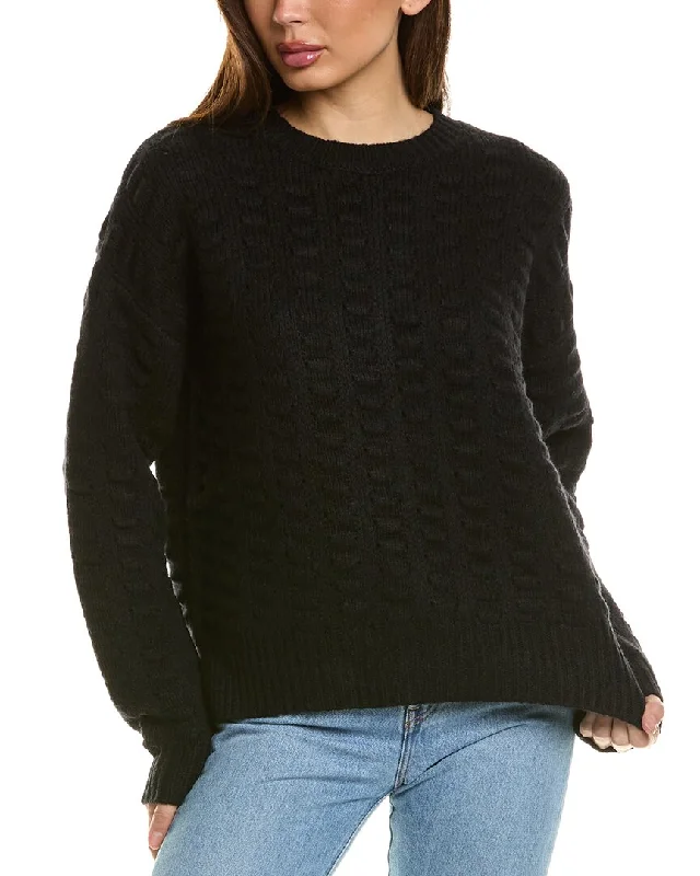 Splendid Candace Wool-Blend Sweater Terry Blend Velvet Blend Canvas Blend