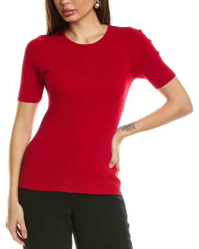 Tahari ASL Sweater Top Nylon Fabric Polyester Fabric Spandex Fabric