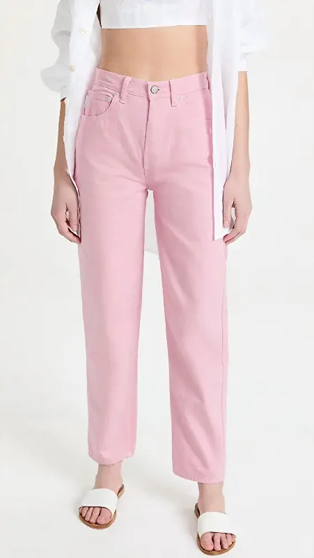 The Toby High Rise Jean In Tickled Pink Cozy Relaxed Fit Jeans