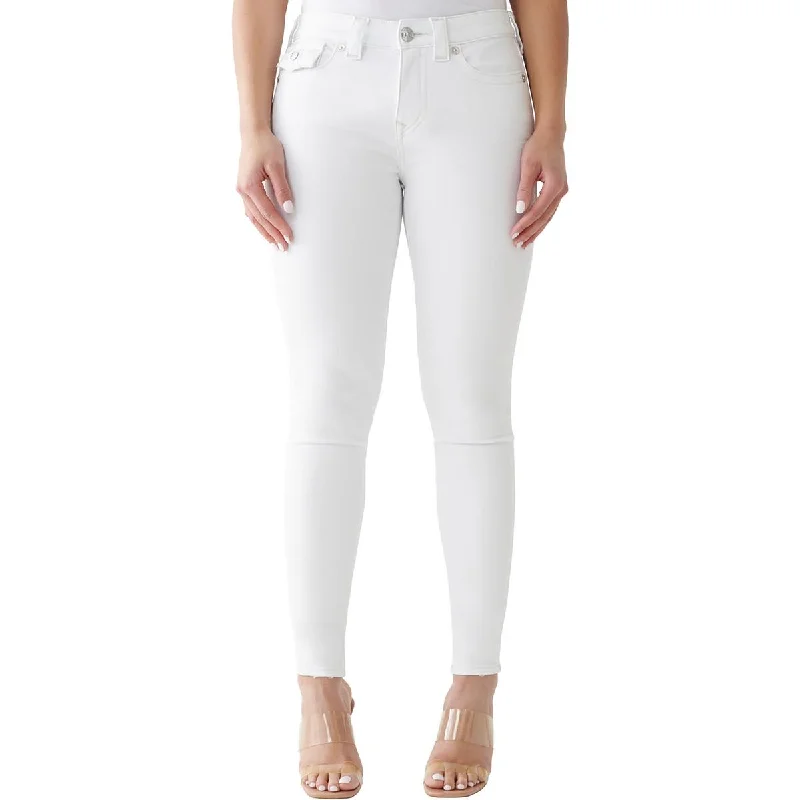 True Religion Womens Mid Rise Curvy Skinny Jeans Stylish High-Waist Skinny Denim