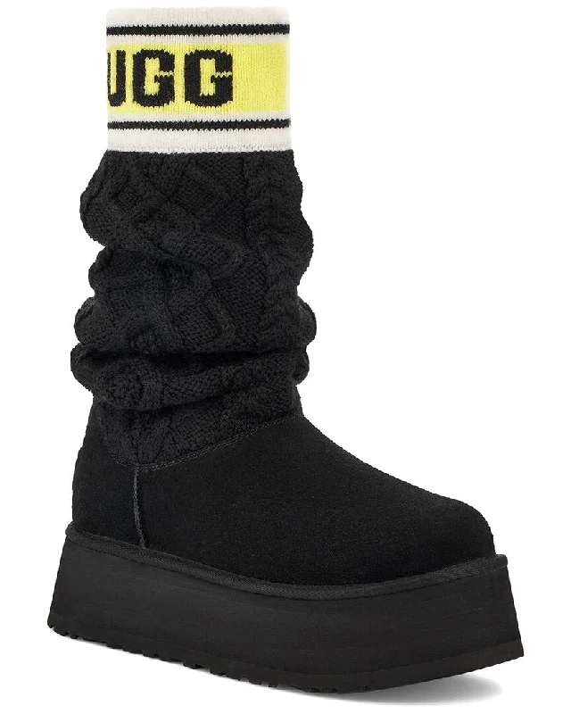UGG Classic Sweater Letter Classic Boot Ribbed Striped Patterned
