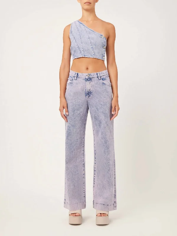 Zoie Wide Leg Relaxed Vintage Jeans In Pfeiffer Beach Comfortable Faded High-Rise Jeans Zoie Wide Leg Relaxed Vintage Jeans In Pfeiffer Beach Comfortable Faded High-Rise Jeans