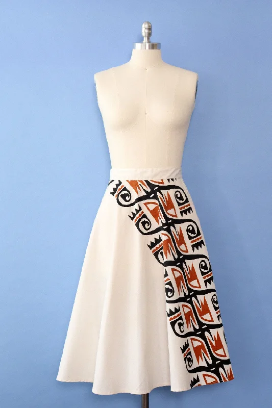 1970s New Mexican Wrap Skirt XS lace skirt intricate