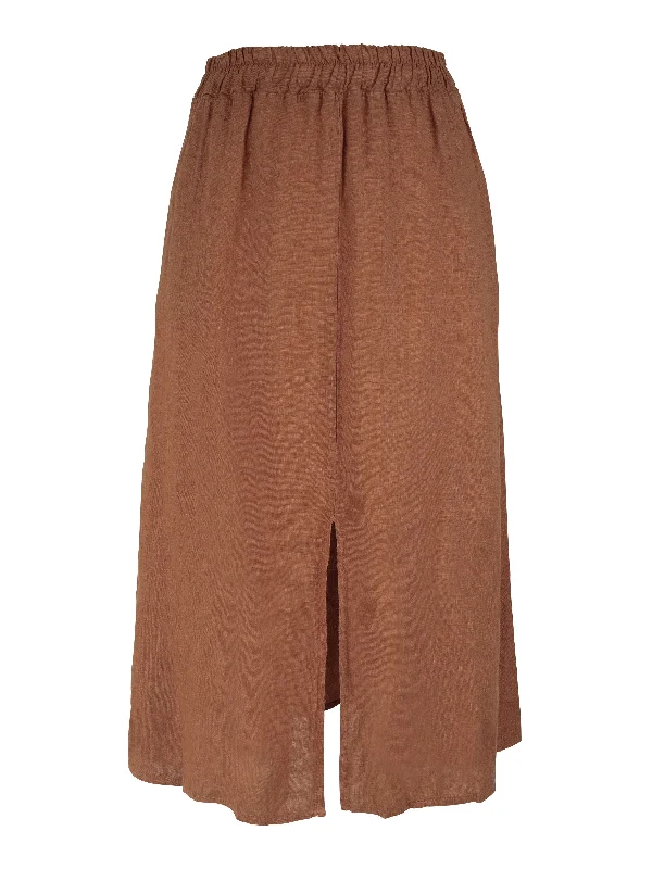POLETTE Skirt - Mocca Mousse chiffon skirt lightweight