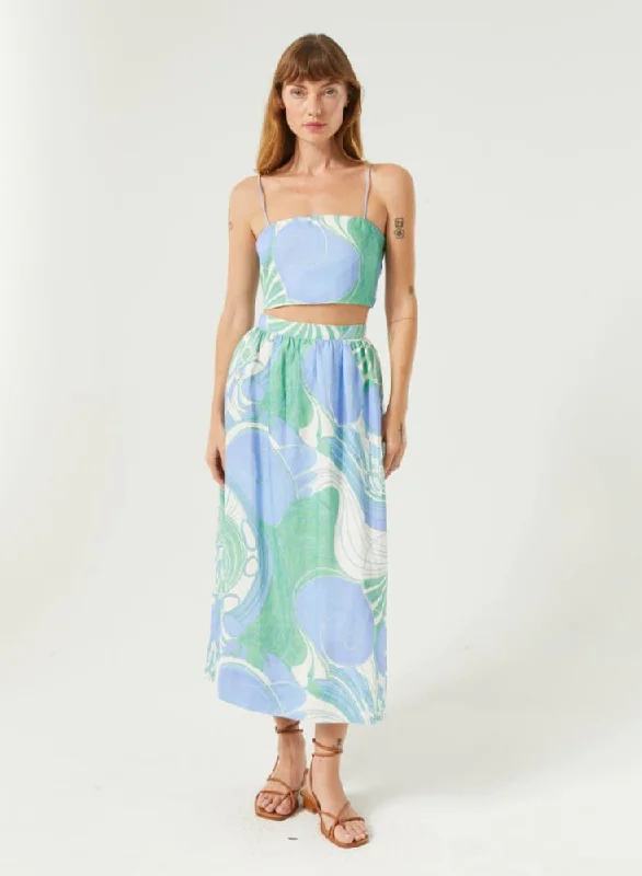 Linen Aaron Skirt leather skirt durable