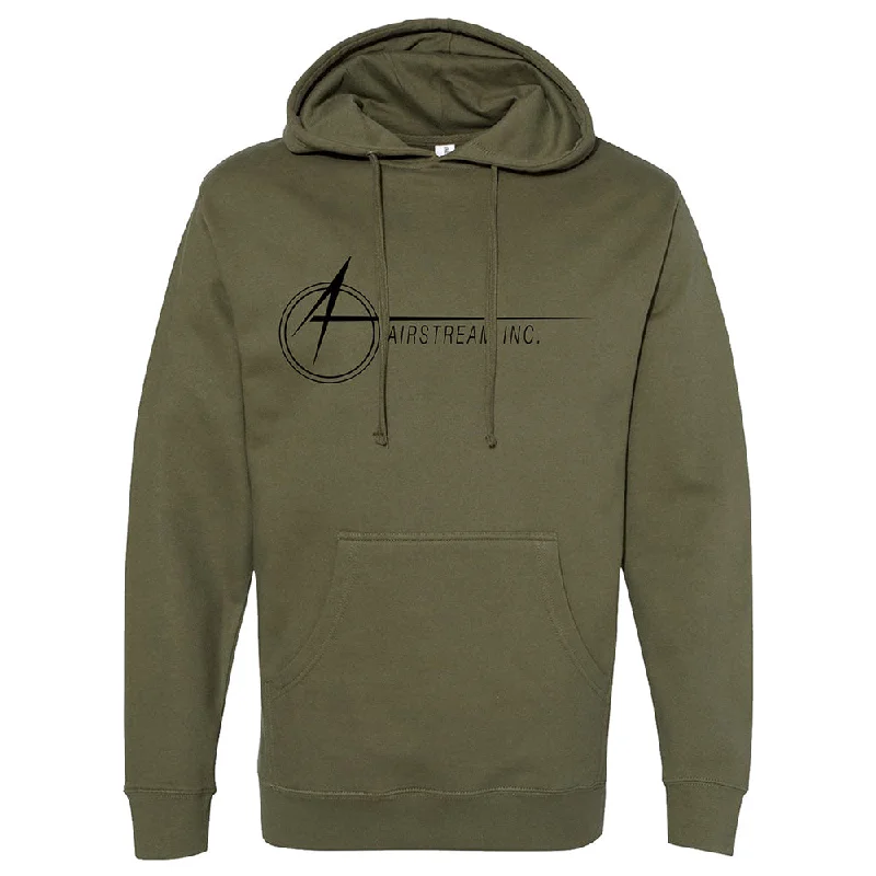 Airstream Space A Unisex Midweight Hoodie Hoodie with Hem Embroidery Detailed Premium Airstream Space A Unisex Midweight Hoodie Hoodie with Hem Embroidery Detailed Premium