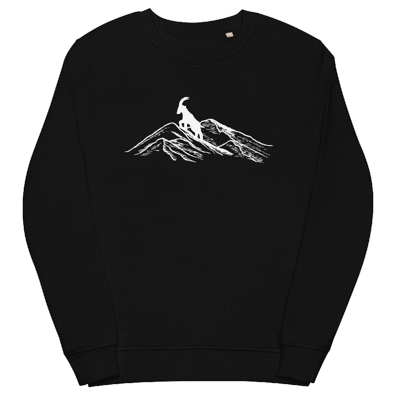 Alpensteinbock auf Berg - Unisex Premium Organic Sweatshirt Hoodie with Ribbed Cuffs Snug Fit Comfort Alpensteinbock auf Berg - Unisex Premium Organic Sweatshirt Hoodie with Ribbed Cuffs Snug Fit Comfort