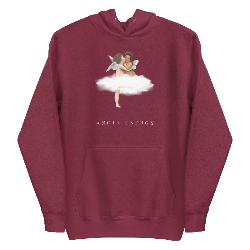 Angel Energy Adult Hoodie Zip Hoodie Drawstring Kangaroo Pocket