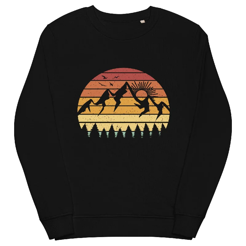 Berge Vintage - Unisex Premium Organic Sweatshirt Zip Hoodie Drawstring Kangaroo Pocket Berge Vintage - Unisex Premium Organic Sweatshirt Zip Hoodie Drawstring Kangaroo Pocket