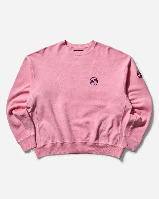 Men's Overdye Pre Cog Crewneck Sweatshirt Pink Hoodie with Strings Custom Fit Adjustable Men's Overdye Pre Cog Crewneck Sweatshirt Pink Hoodie with Strings Custom Fit Adjustable