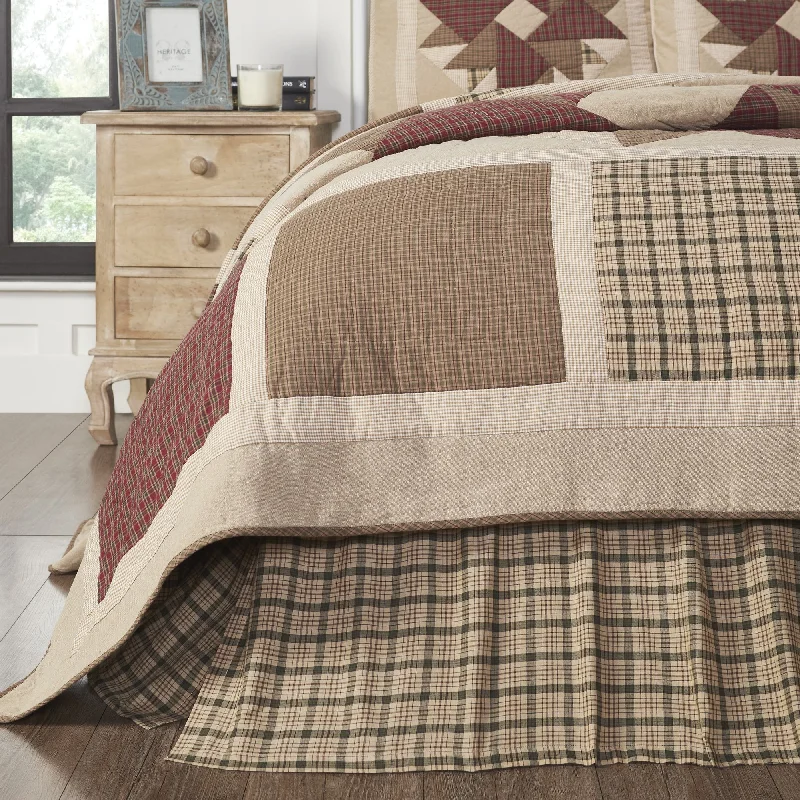 Cider Mill Queen Bed Skirt 60x80x16 VHC Brands linen skirt relaxed