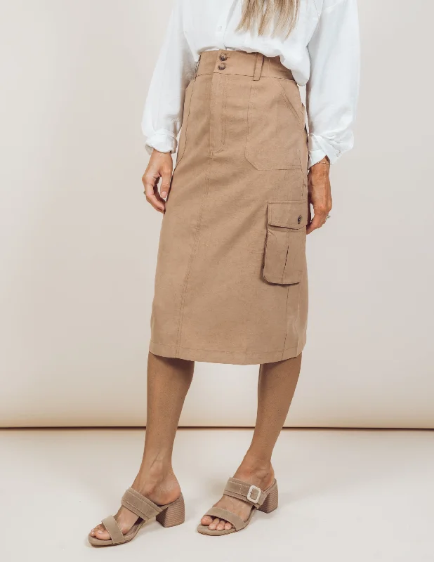 Danielle Cargo Skirt silk skirt elegant