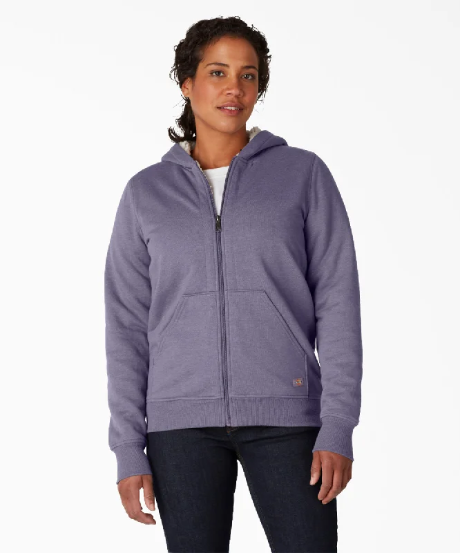 Dickies Women's Fleece Lined Hooded Sweatshirt - Blue Violet Hoodie with Strings Custom Fit Adjustable Dickies Women's Fleece Lined Hooded Sweatshirt - Blue Violet Hoodie with Strings Custom Fit Adjustable
