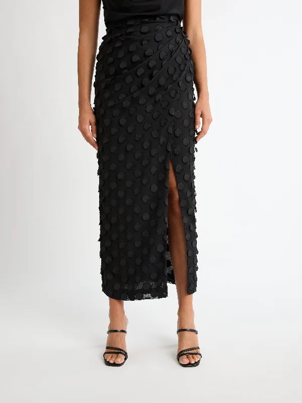 ESCAPE SKIRT silk skirt lustrous