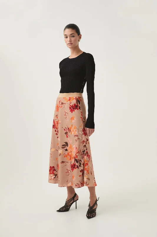 Exurbia Midi Skirt denim skirt casual