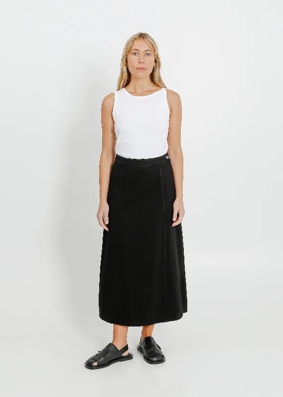 FRANCIS SKIRT / BLACK silk skirt elegant